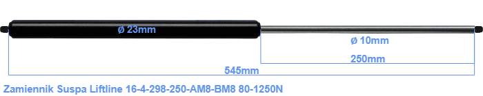 Suspa Liftline 16-4-298-250-AM8-BM8