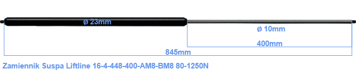Suspa Liftline 16-4-448-400-AM8-BM8