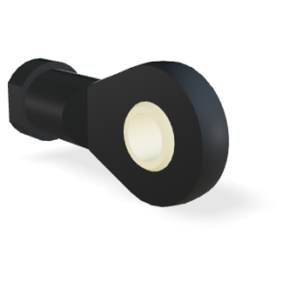 M8 Przegub płaski plastikowy (36mm)