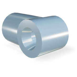 M8 Ucho plastikowe (21mm, ⌀8.1, t=18mm)