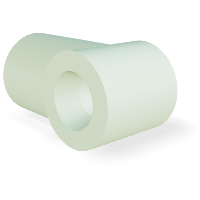 M8 Ucho plastikowe (21mm, ⌀8.1, t=18mm)